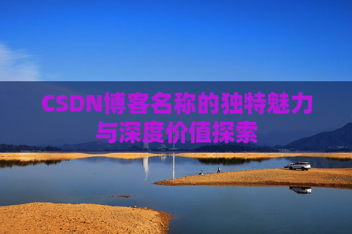CSDN博客名称的独特魅力与深度价值探索